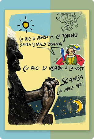 Terza card collezione Lu Verbu di Filippo Maniscalco